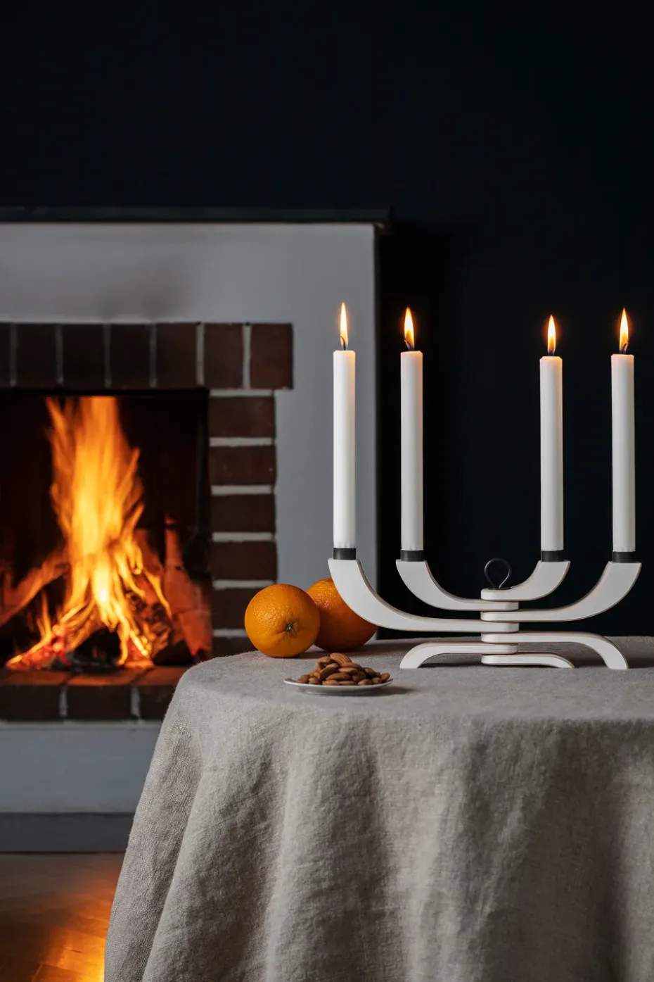 Nordic Light candleholder 4 arms, white