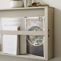 Norr magazine holder, oak