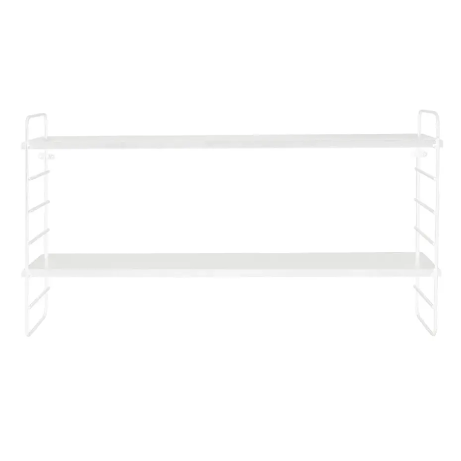 North wall shelf, white