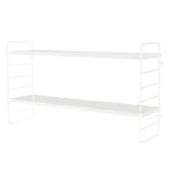 North wall shelf, white