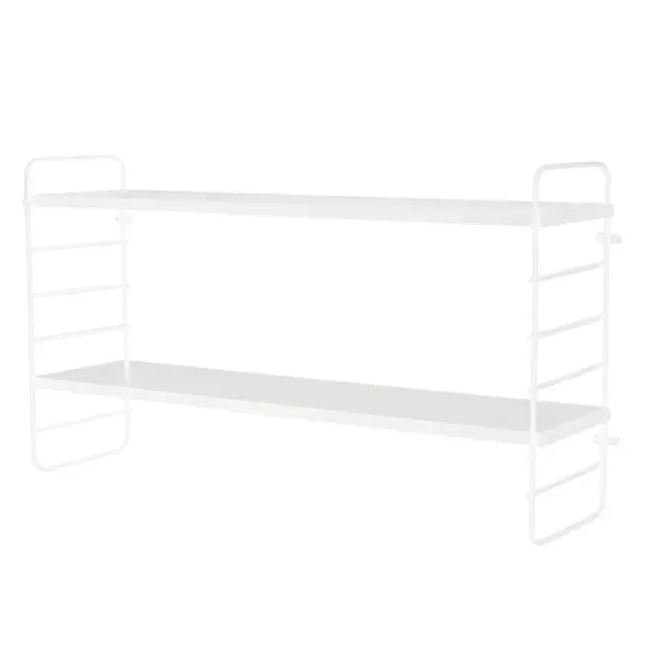 North wall shelf, white