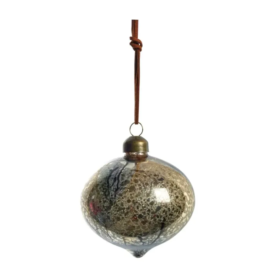 Nosille Christmas tree bauble 10 cm, Silver-gold