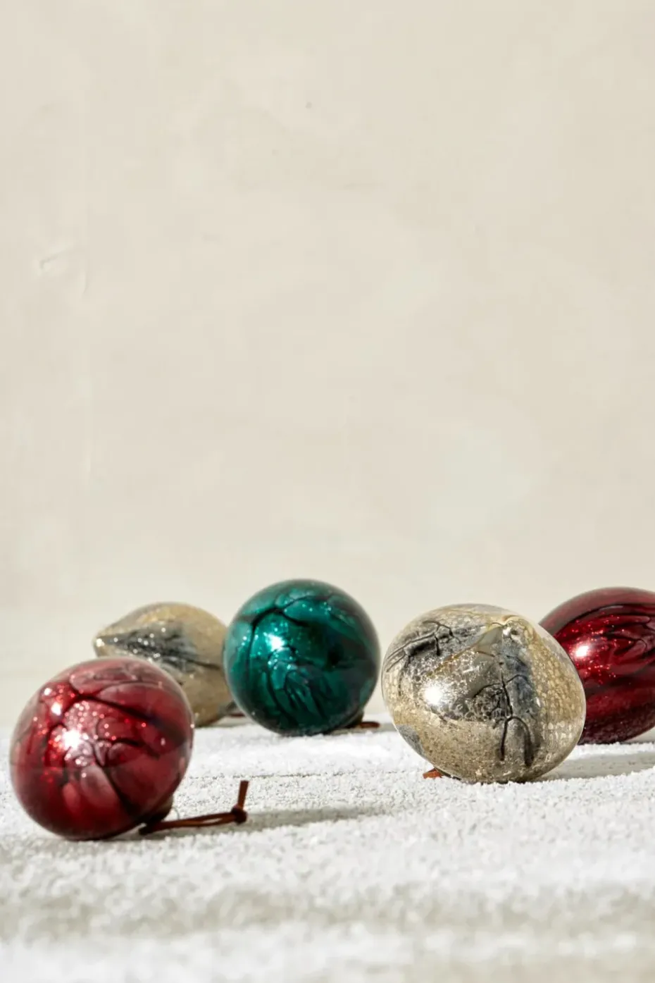 Nosille Christmas tree bauble 10 cm, Silver-gold