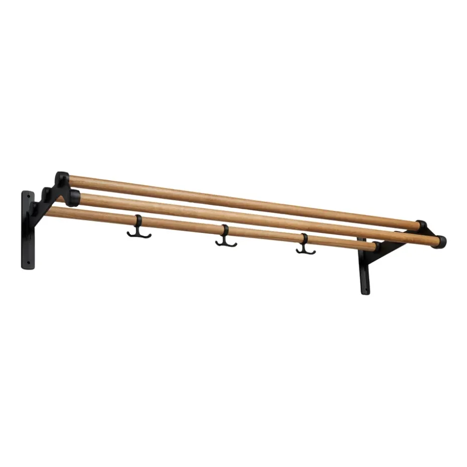 Nostalgi 291 hat shelf 100 cm, Oak -black