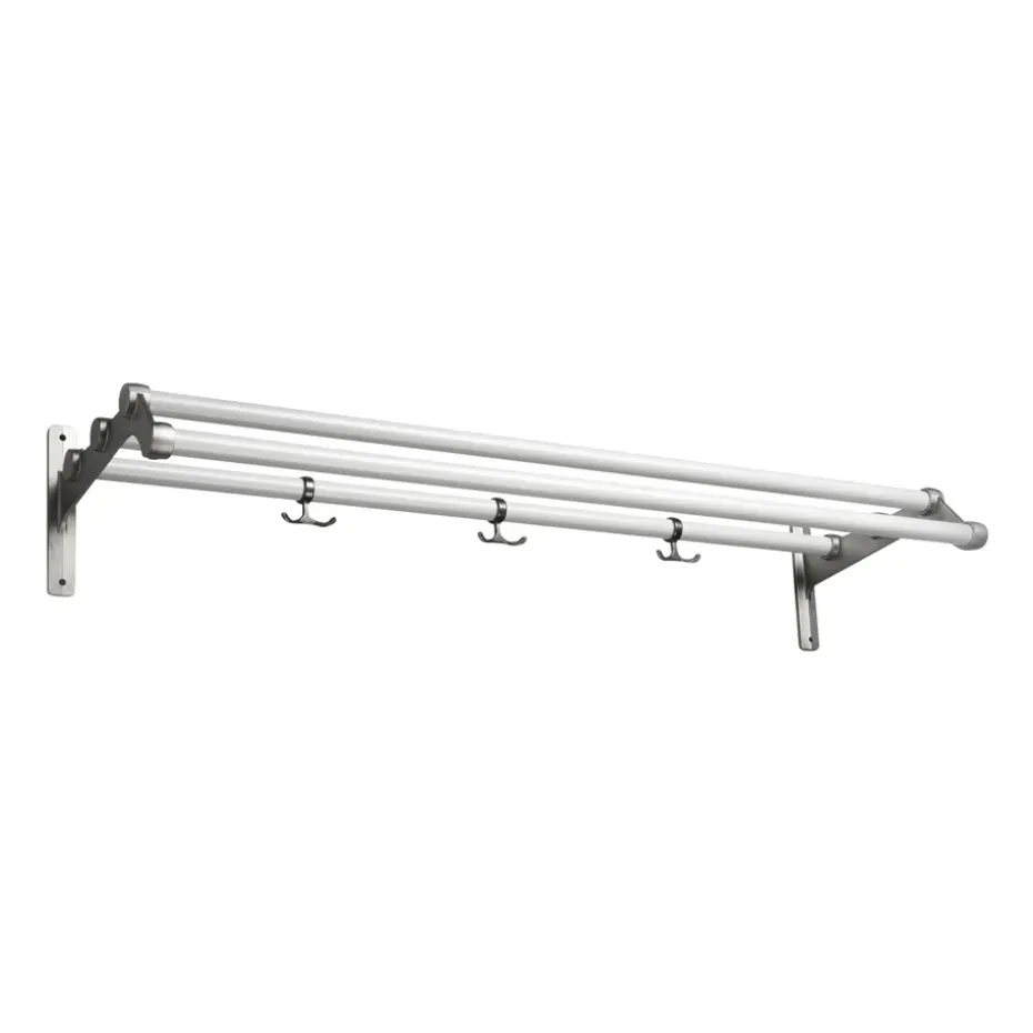 Nostalgi 291 hat shelf 100 cm, White-aluminum