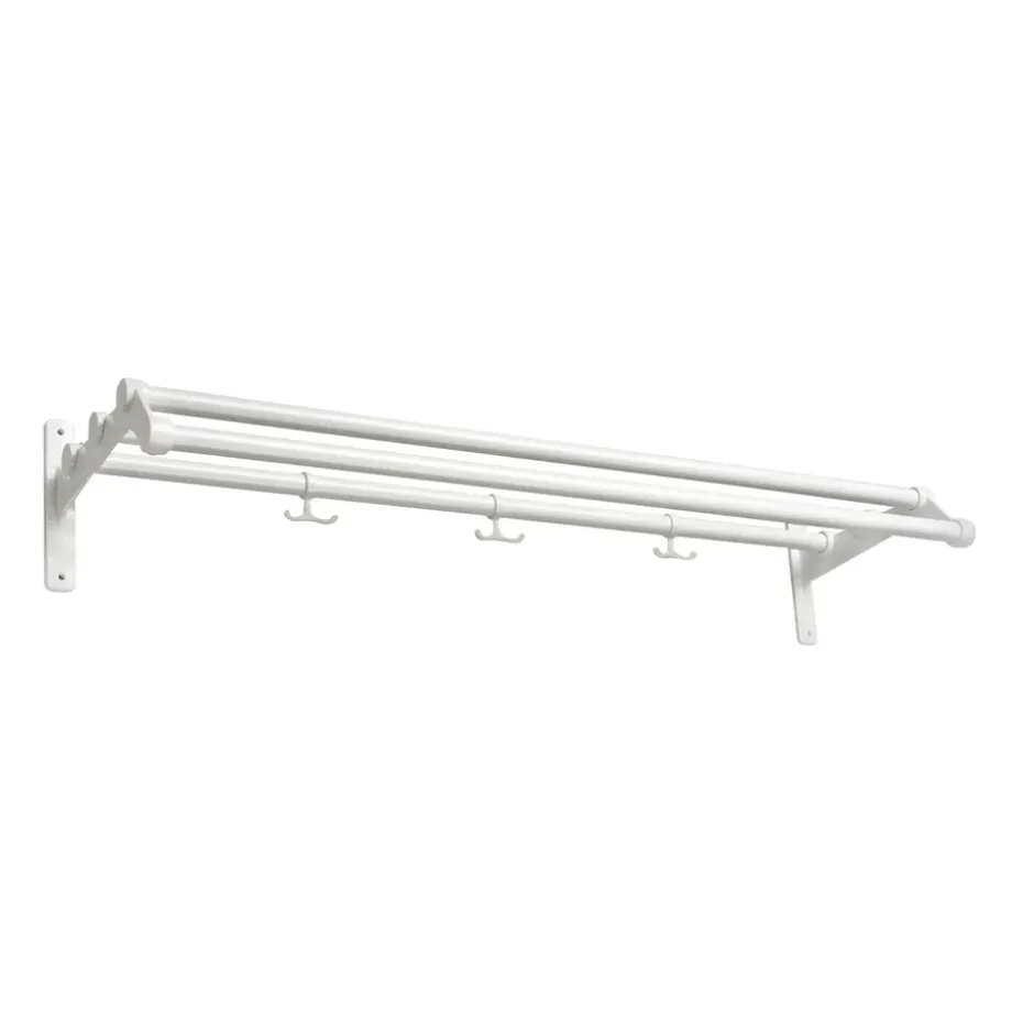 Nostalgi 291 hat shelf 100 cm, White-white