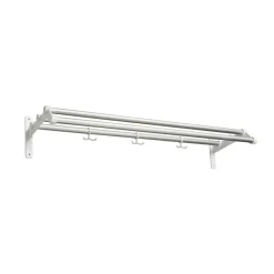 Nostalgi 291 hat shelf, Aluminium, white