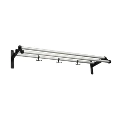 Nostalgi 291 hat shelf, Aluminium, black