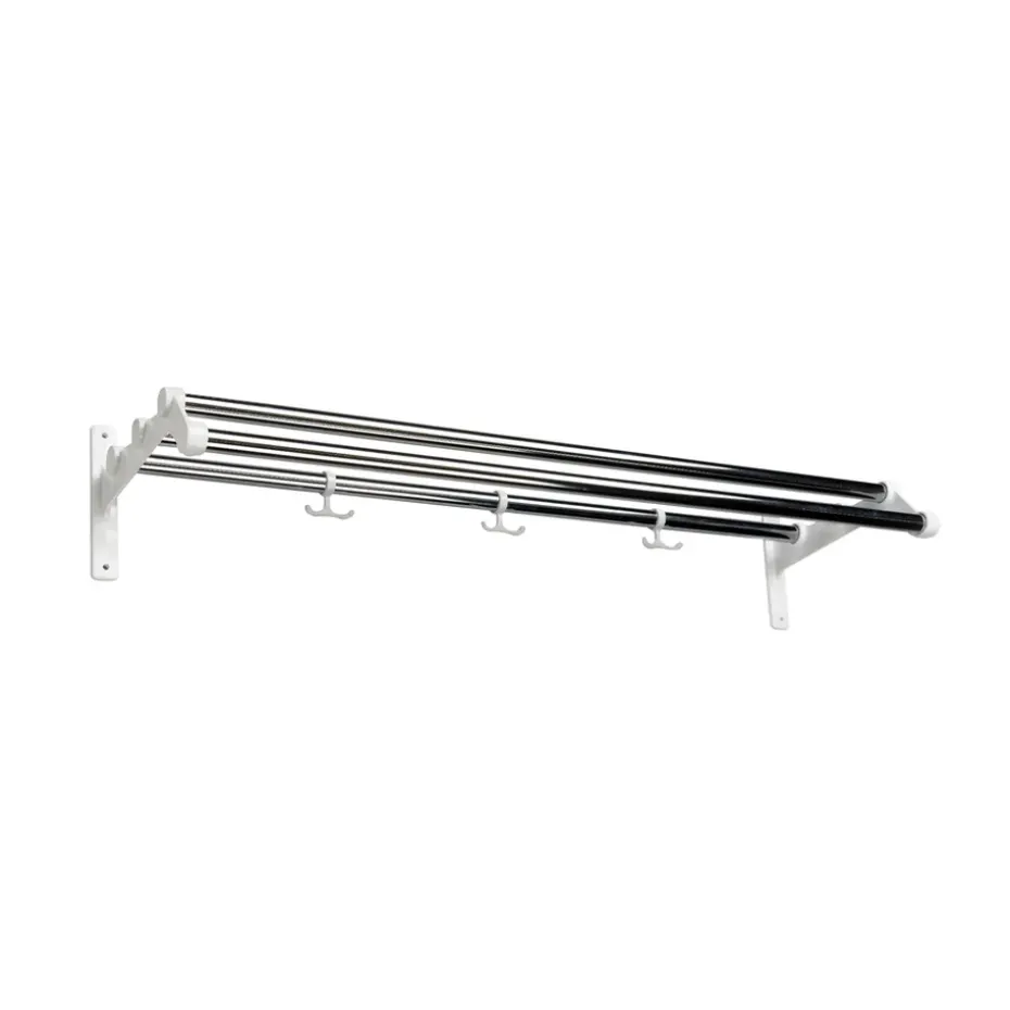 Nostalgi 291 hat shelf, Chrome, white