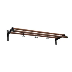 Nostalgi 291 hat shelf, Walnut, black