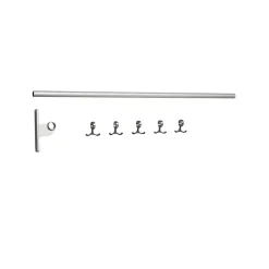 Nostalgi add-on Hook rack, Aluminium, aluminium stand