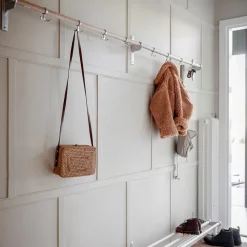 Nostalgi add-on Hook rack, Birch, aluminium stand