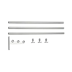 Nostalgi add-on shoe or hat shelf, Aluminium, aluminium stand