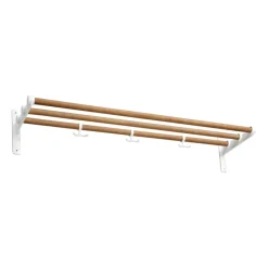 Nostalgi hat shelf/ shoe shelf, Bambu-white
