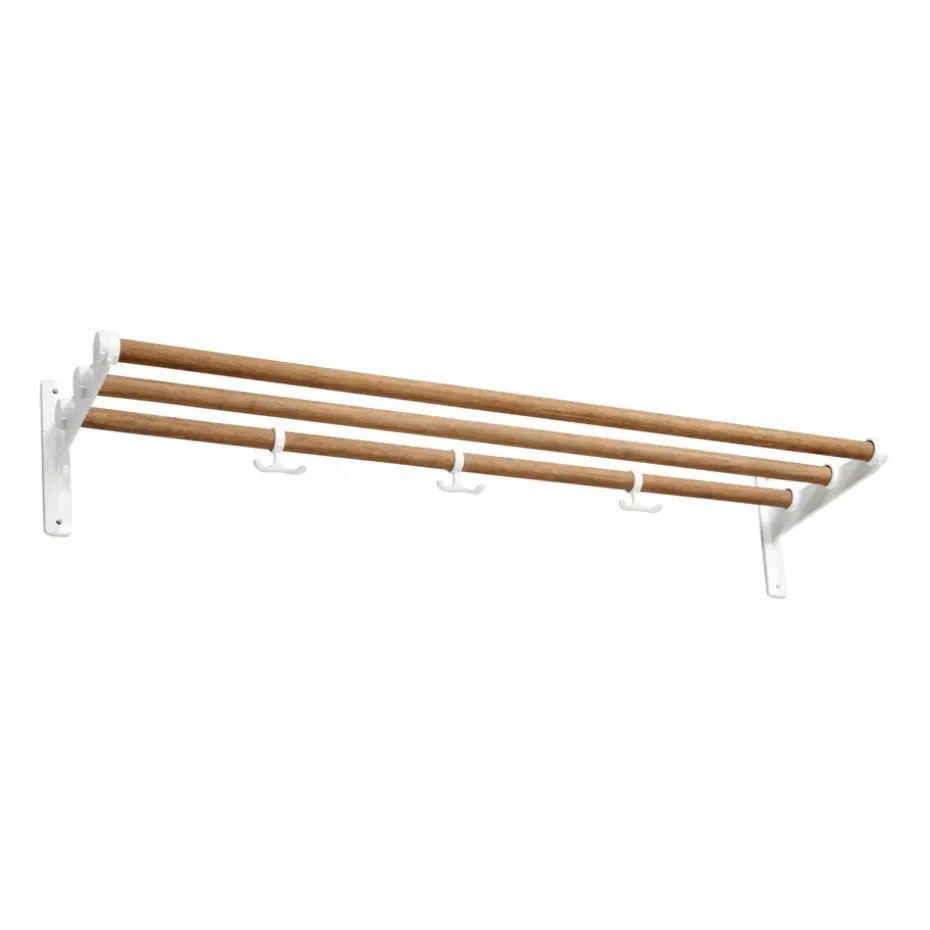 Nostalgi hat shelf/ shoe shelf, Bambu-white