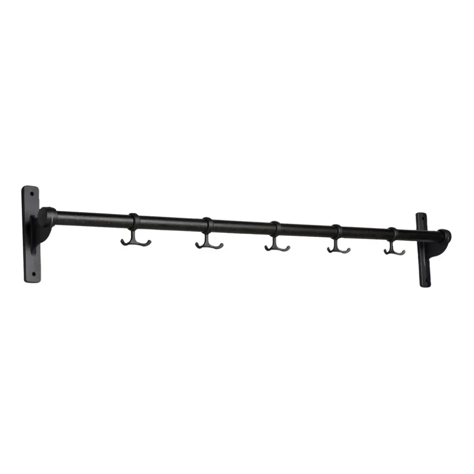 Nostalgi hook 100 cm, Black oiled oak-black