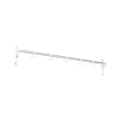 Nostalgi Hook rack, Aluminium, white stand