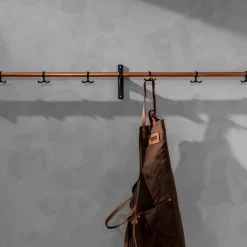 Nostalgi Hook rack, Aluminium, white stand