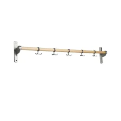 Nostalgi Hook rack, Birch, aluminium stand