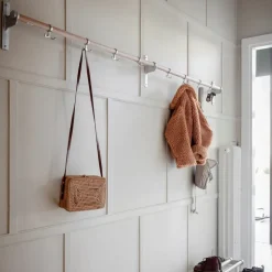Nostalgi Hook rack, Walnut, black stand
