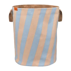 Nova Arte laundry basket 40x40x50 cm, Light blue-powder rose