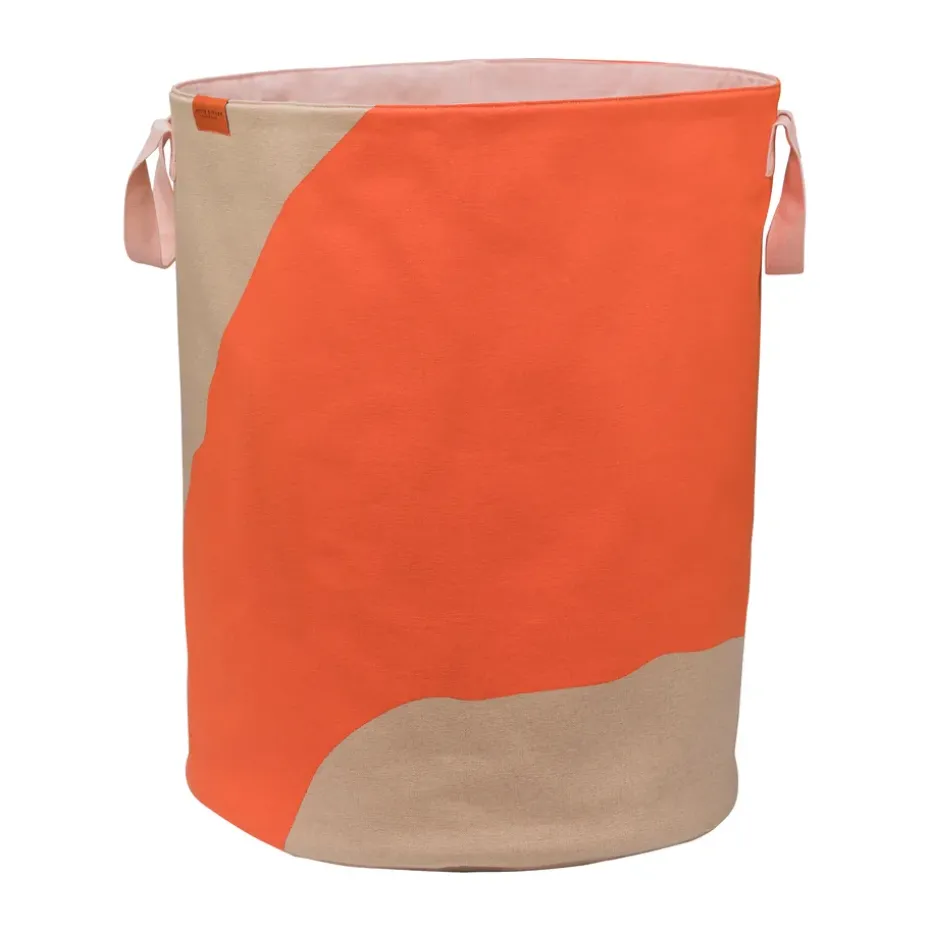 Nova Arte laundry basket 40x40x50 cm, Latte-orange