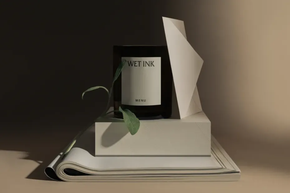 Olfacte scented Candle Wet Ink, 79 g
