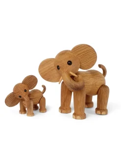 Ollie elephant decoration, Oak-Maple