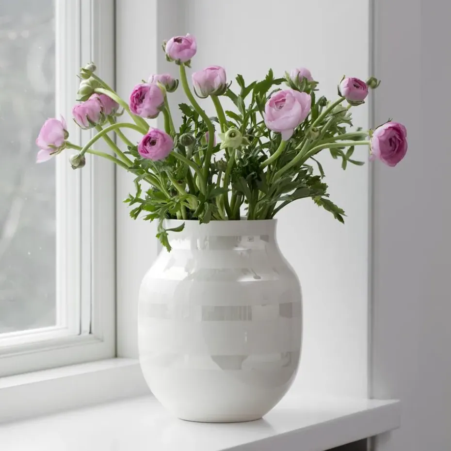 Omaggio vase pearl, medium