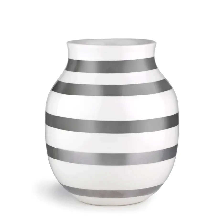 Omaggio vase silver, medium