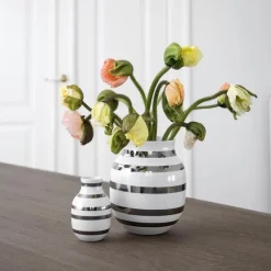 Omaggio vase silver, medium
