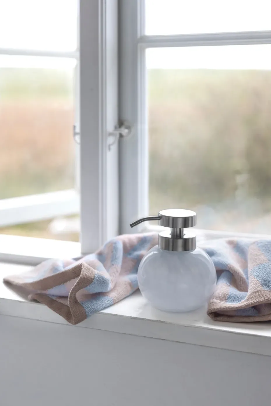 Opal soap dispenser, Light blue