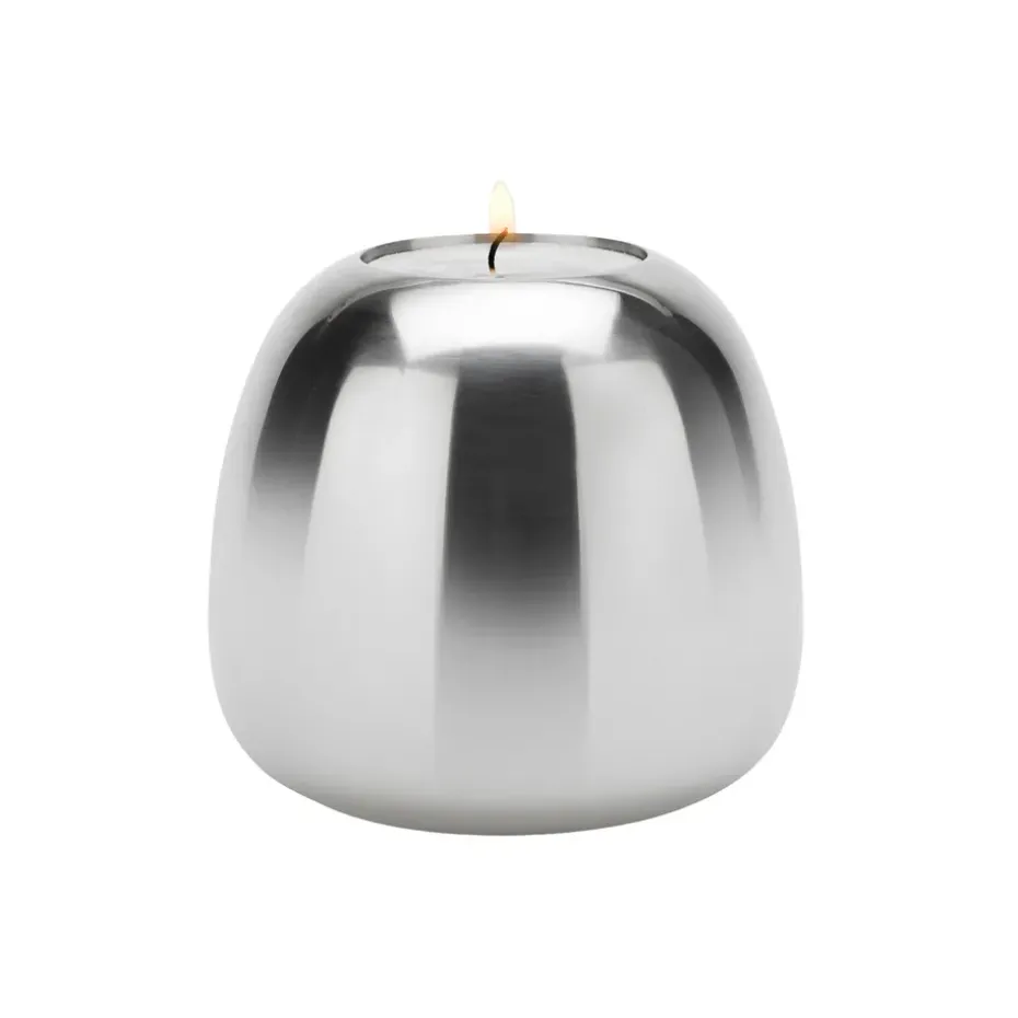 Ora candle sticks stainless steel, large
