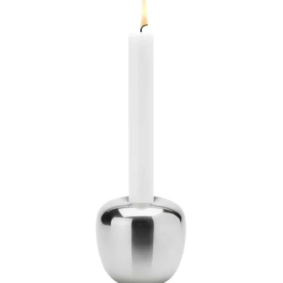 Ora candle sticks stainless steel, large