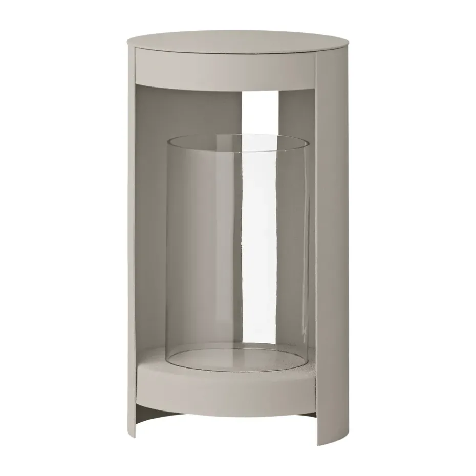 Ora lantern 28 cm, Taupe