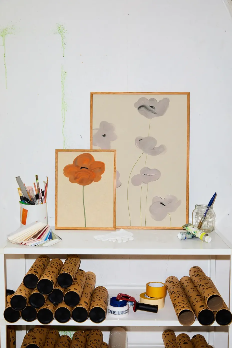 Orange Vallmo poster, 50x70 cm