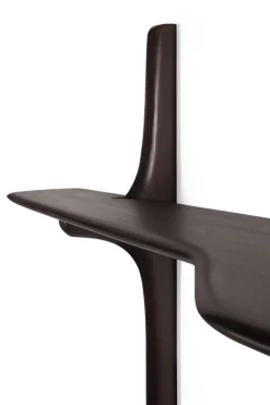 Organic sculpture 22 cm, Varnished mahogany