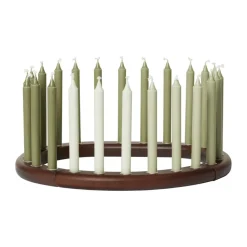 Ori candleholder 28x31 cm, Dark stained