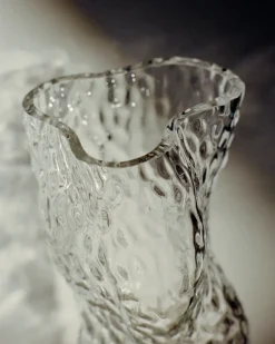 Ostrea Rock glass vase 30 cm, Clear