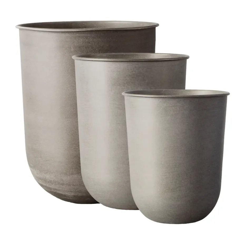 Out flower pot 3 pieces, Beige