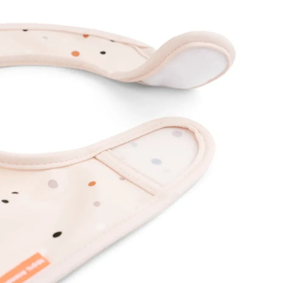Ozzo bibs with Velcro 2-pack, Powder