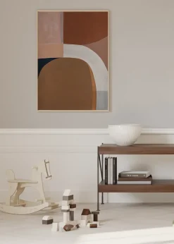 Painted Shapes 01 poster, 50x70 cm