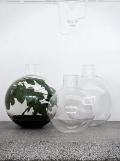 Pallo vase, Clear 37 cm