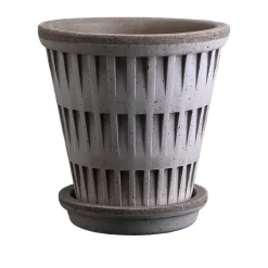 Pantheon raw pot, Grey, Ø18 cm