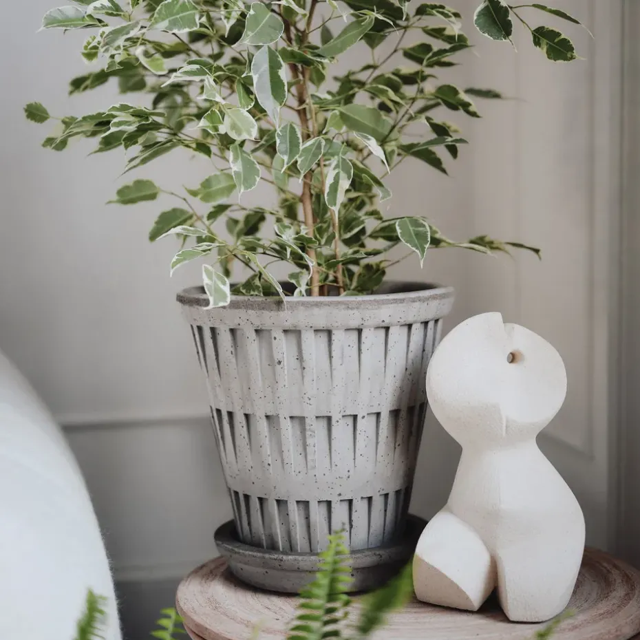 Pantheon raw pot, Grey, Ø16 cm