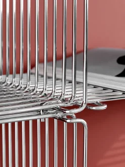 Panton Wire Single shelf 34,8x34,8x34,8 cm, Chrome