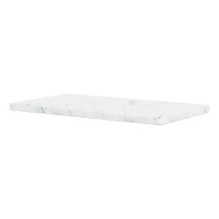 Panton Wire tabletop 18.8x34.8 cm, White marble