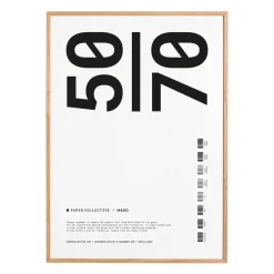 Paper Collective frame plexiglass-oak, 50x70 cm