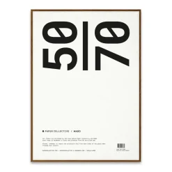 Paper Collective frame plexiglass-dark oak, 50x70 cm