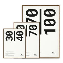 Paper Collective frame plexiglass-dark oak, 30x40 cm